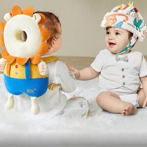 Kids Plush Backpack with Safety Helmet